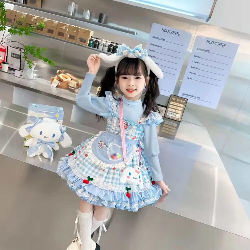 Cute Cinamaroll cosplay girls Halloween costume dress size 12